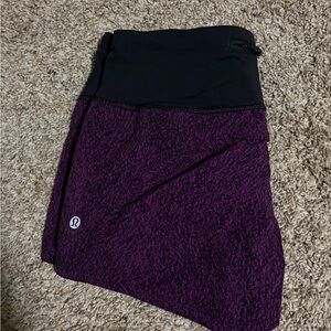 lululemon athletica Purple and Black Women's Running Shorts